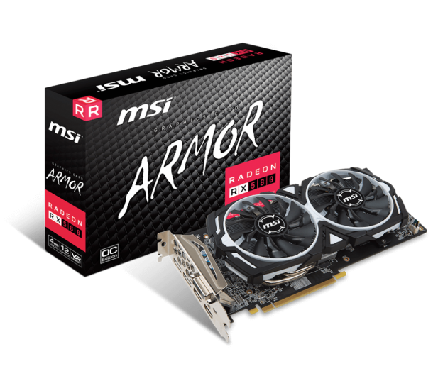 MSI Radeon RX 580 ARMOR OC 4GB GDDR5 - 377947 - zdjęcie